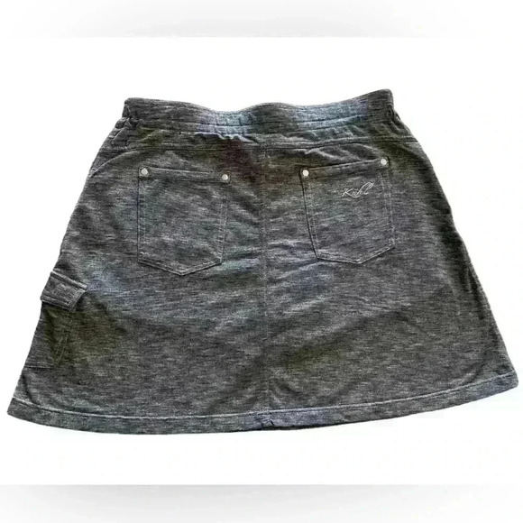 Kuhl Mova Knit‎ Skort Space Dye Gray 5 Pocket Elastic Waist - Picture 1 of 9